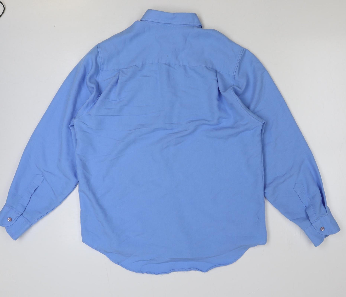 Mens UK Size M Charles Morgan Blue  Button-Up Long Sleeve Casual Shirt