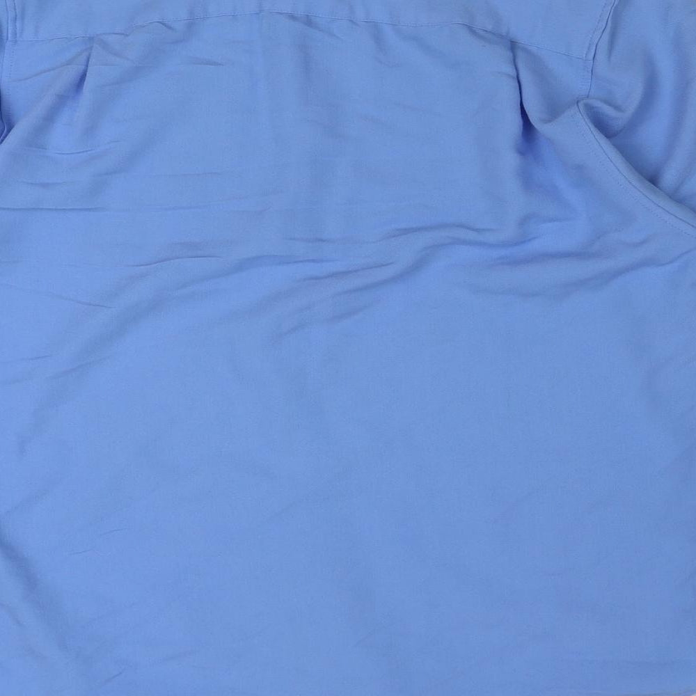 Mens UK Size M Charles Morgan Blue  Button-Up Long Sleeve Casual Shirt