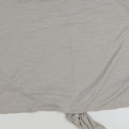 H&M Womens Beige Polyester Pullover Sweatshirt Size M Pullover - Tie