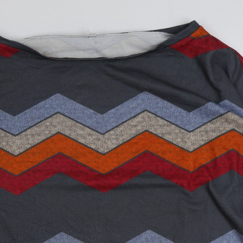 Womens UK Size M Preworn Multicoloured Basic T-Shirt