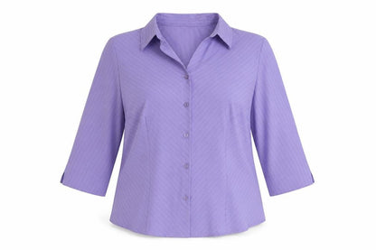 Womens UK Size 18 Bonmarche Purple Basic Button-Up