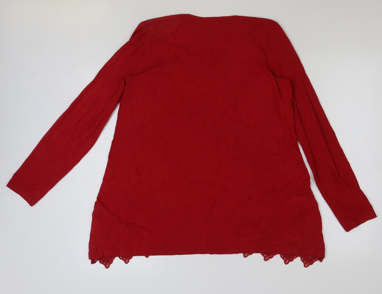 Womens UK Size M Together Red Tunic T-Shirt