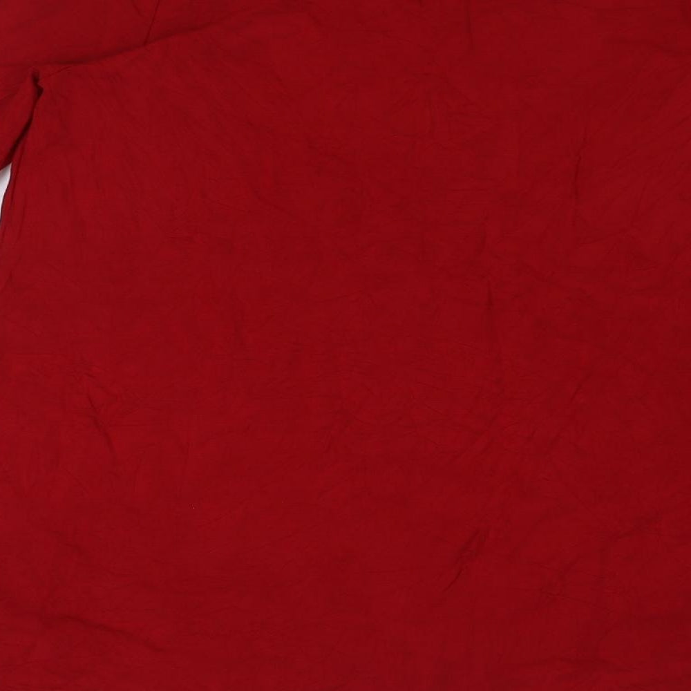 Womens UK Size M Together Red Tunic T-Shirt