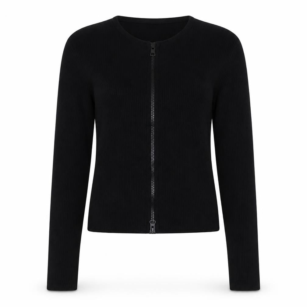 Womens UK Size 8 Boohoo Black Cropped T-Shirt
