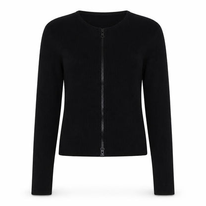 Womens UK Size 8 Boohoo Black Cropped T-Shirt