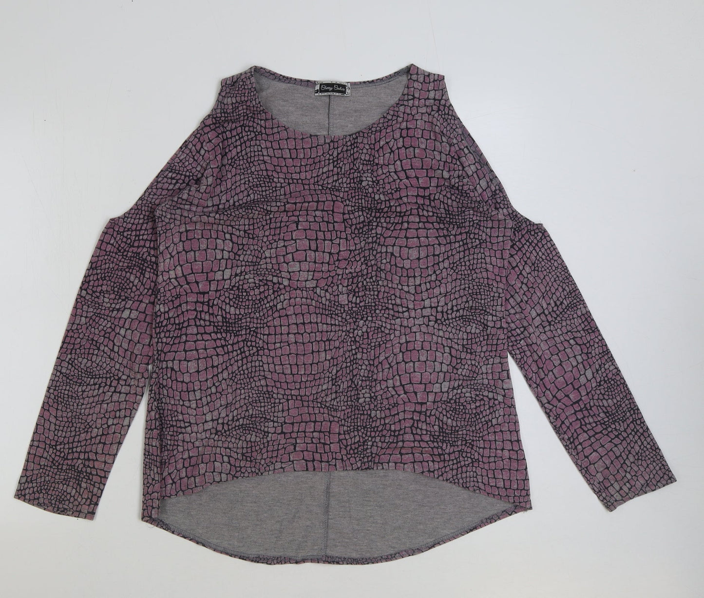 Womens UK Size S Cherry Couture Pink Basic T-Shirt