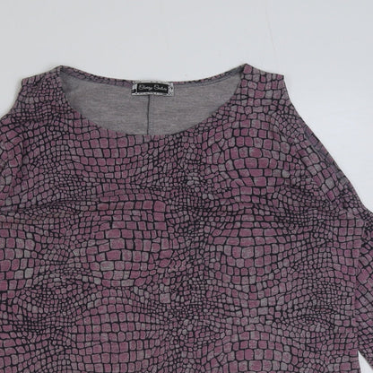 Womens UK Size S Cherry Couture Pink Basic T-Shirt