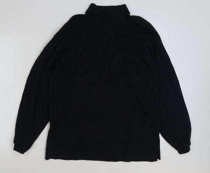 hathaway sport Mens Blue Polyester Polo Size S Collared Button