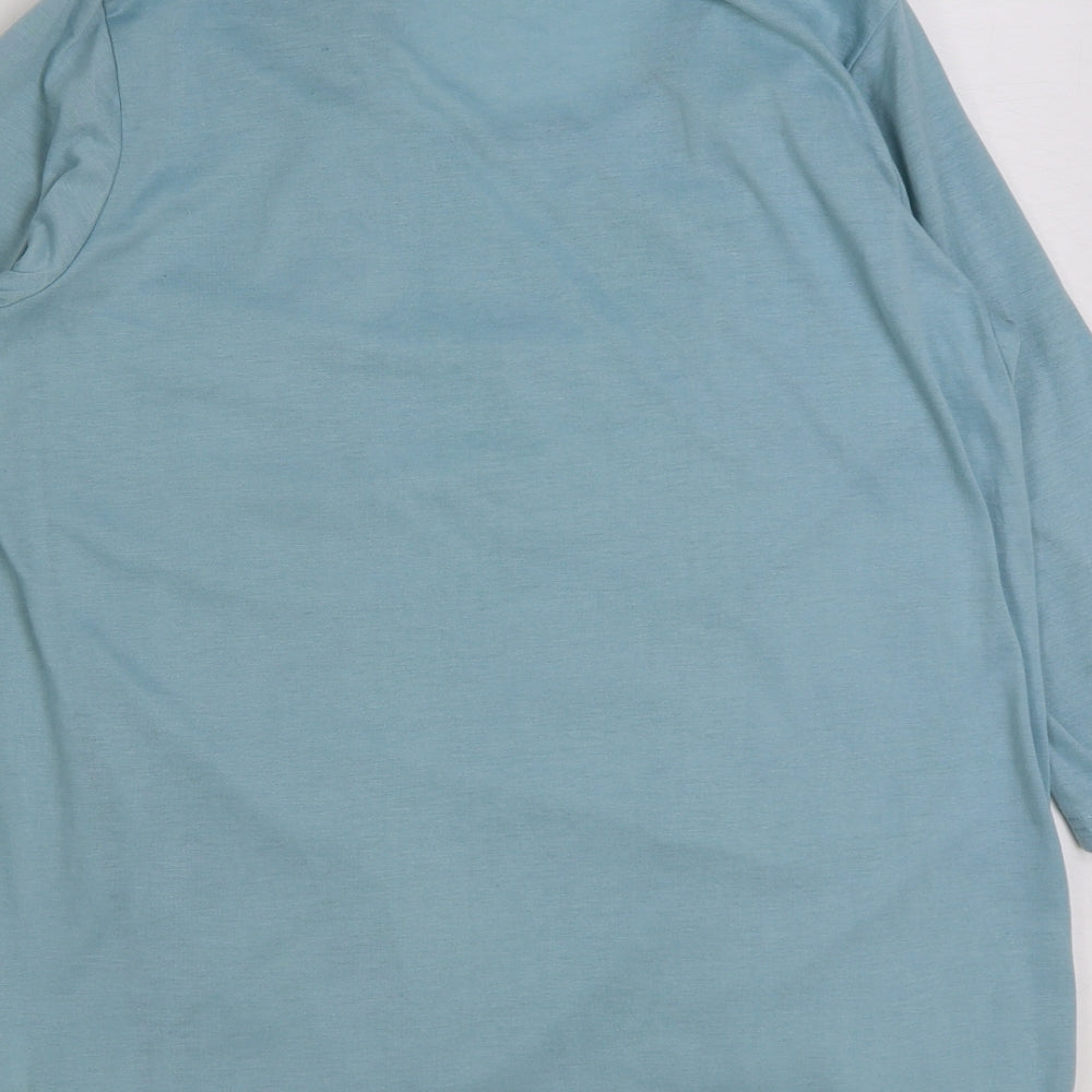 Womens UK Size 14 Gabriella Vicenza Blue Basic T-Shirt