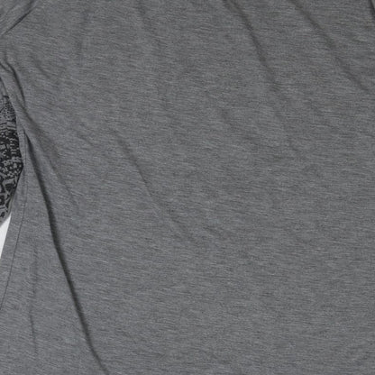 Womens UK Size M Zanzea Grey Basic T-Shirt