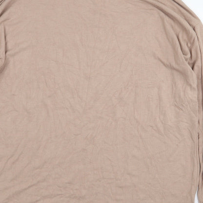 Womens UK Size 10 New Look Maternity Beige Basic T-Shirt
