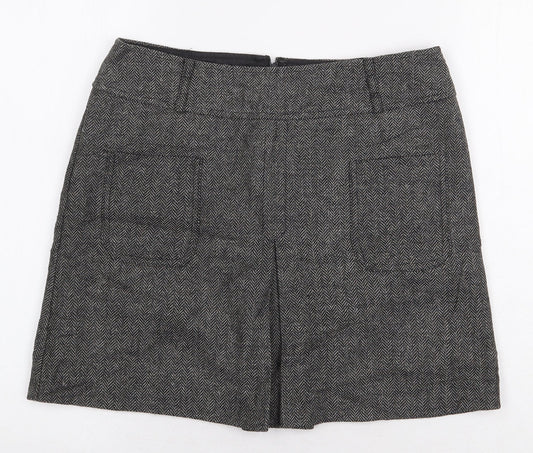 Be Beau Womens Grey Herringbone Polyester Cargo Set Size 10 Zip