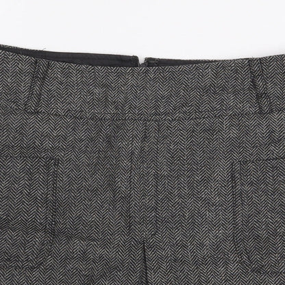 Be Beau Womens Grey Herringbone Polyester Cargo Set Size 10 Zip