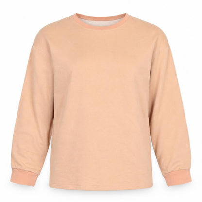 I SAW IT FIRST Womens Orange Cotton Pullover Sweatshirt Size S Pullover