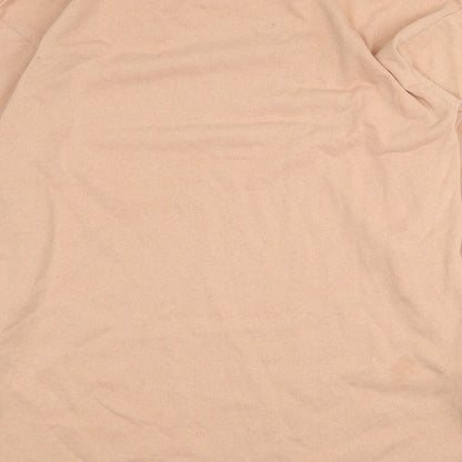 I SAW IT FIRST Womens Orange Cotton Pullover Sweatshirt Size S Pullover