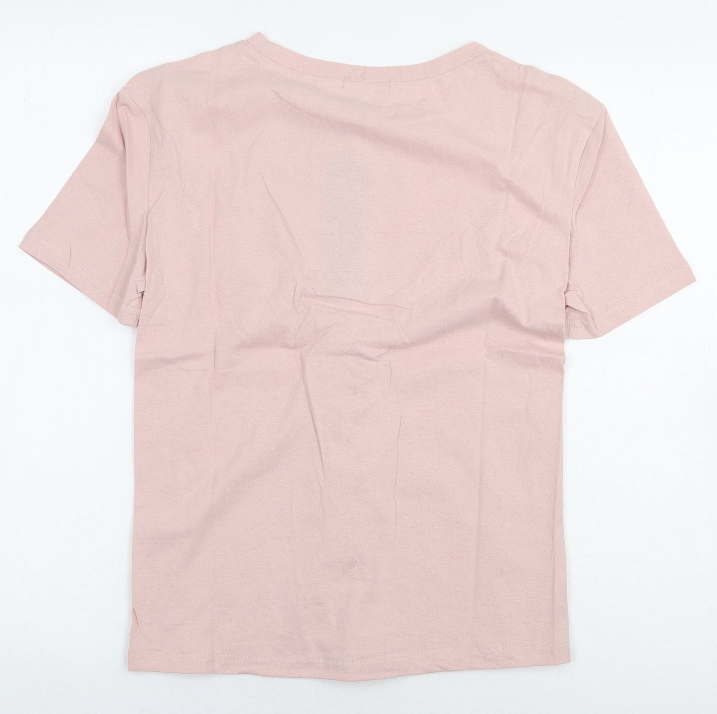 Womens UK Size S Eight Paris Pink Basic T-Shirt