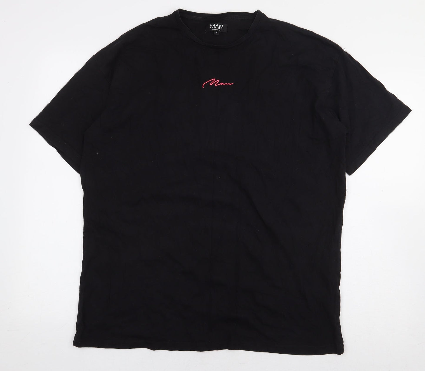 Mens UK Size M Boohoo Man Black  T-Shirt
