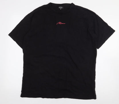 Mens UK Size M Boohoo Man Black  T-Shirt