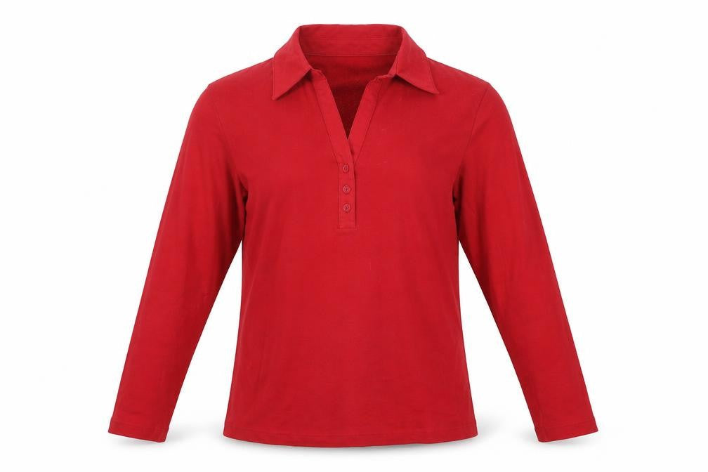 Mens UK Size S First Avenue Red  Button-Up Long Sleeve Casual Shirt