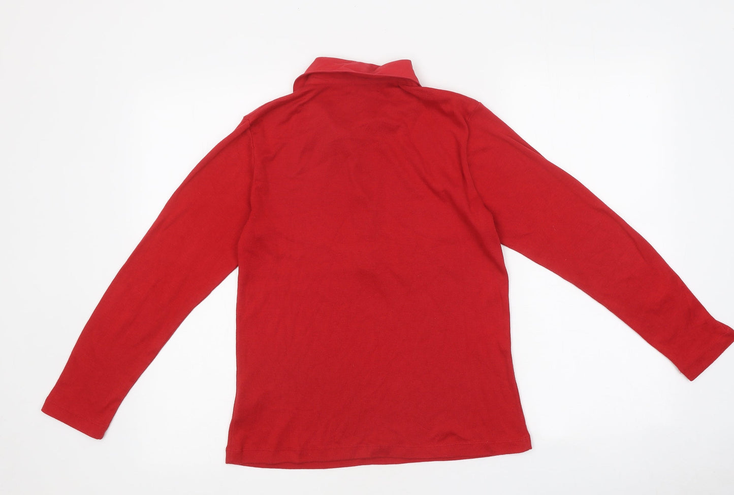 Mens UK Size S First Avenue Red  Button-Up Long Sleeve Casual Shirt