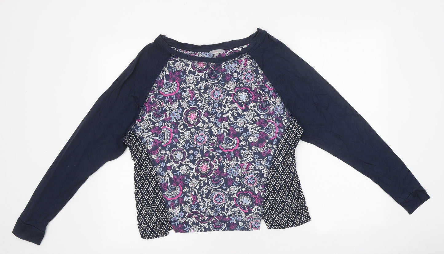 Womens UK Size M Monsoon Blue Basic T-Shirt