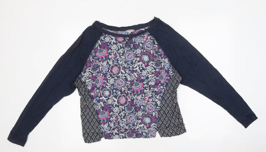 Womens UK Size M Monsoon Blue Basic T-Shirt