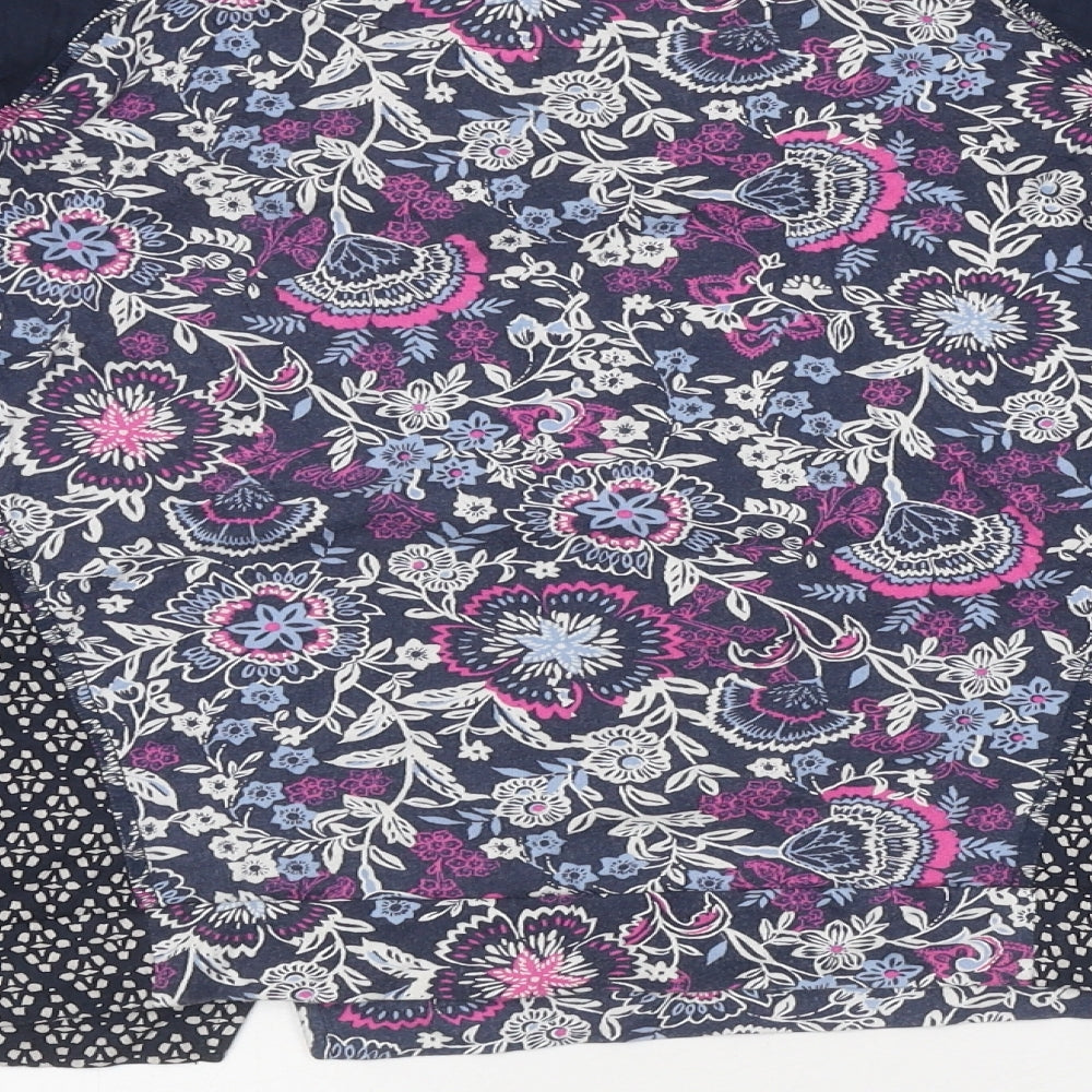 Womens UK Size M Monsoon Blue Basic T-Shirt