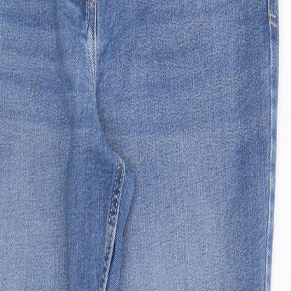 NEXT Womens Blue 100% Cotton Skinny Jeans Size 4 L29 in Regular Zip