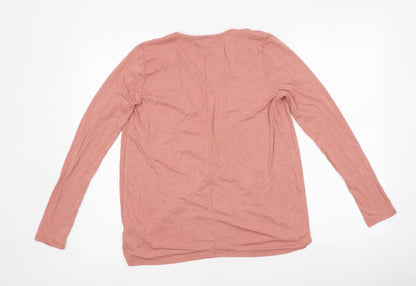 Womens UK Size 8 Missguided Pink Basic T-Shirt