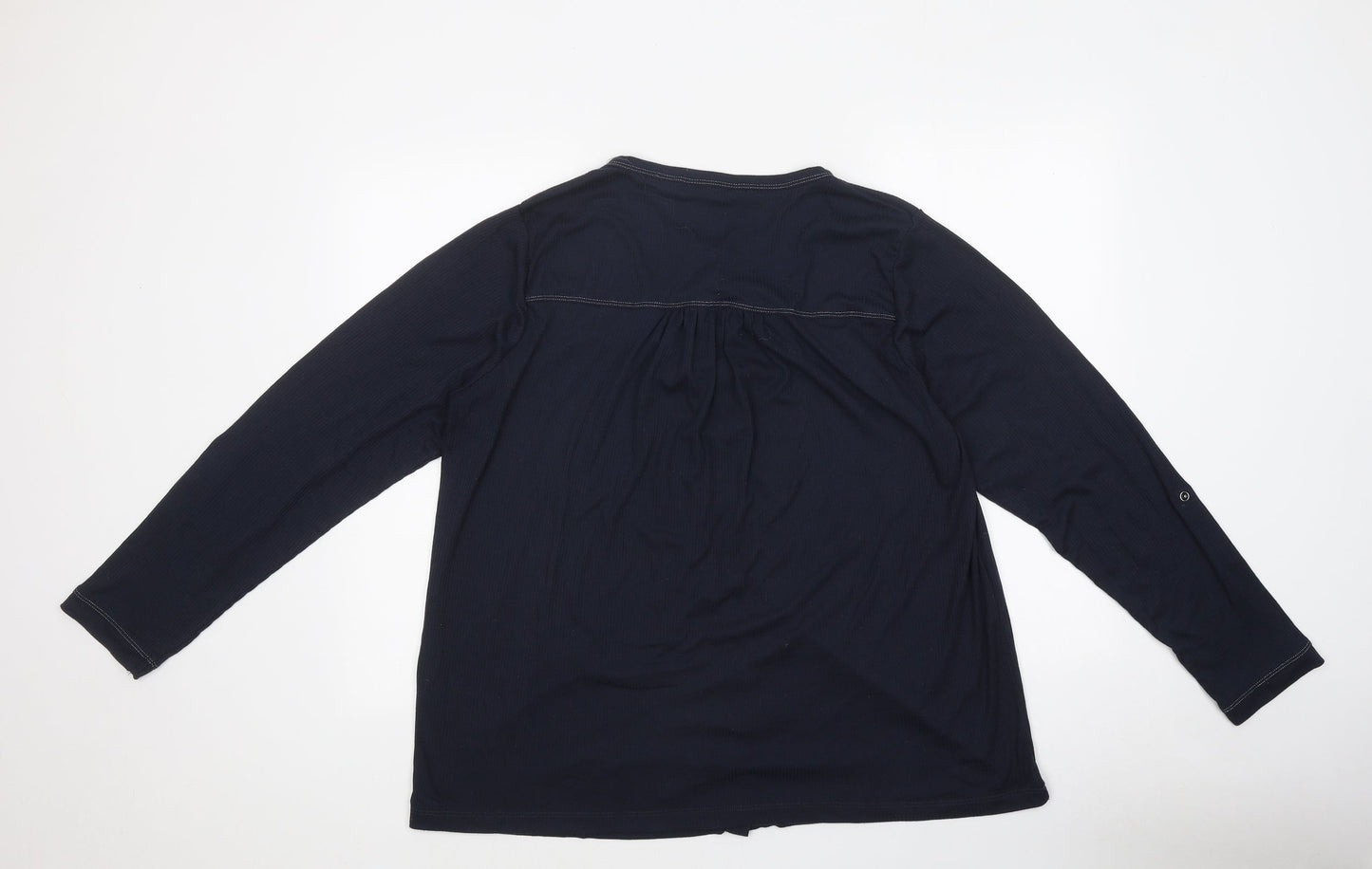 Womens UK Size 2 NEXT Black Basic Button-Up