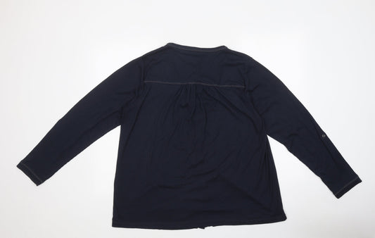 Womens UK Size 2 NEXT Black Basic Button-Up