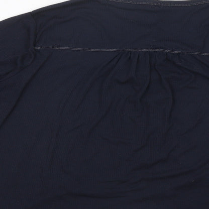 Womens UK Size 2 NEXT Black Basic Button-Up