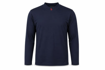 David Luke Mens Blue Polyester Basic T-Shirt Size 34 High Neck Pullover