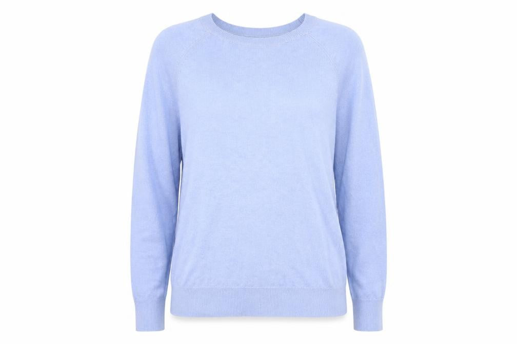 Womens UK Size 12 M&Co Blue Pullover Jumper