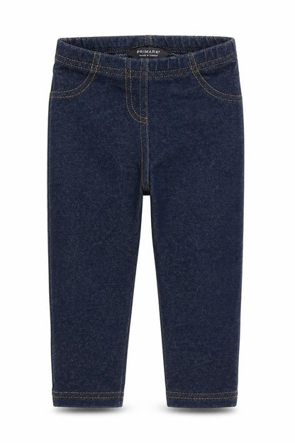 Primark Girls Blue 100% Cotton Jegging Jeans Size 9-10 Years Regular Pullover
