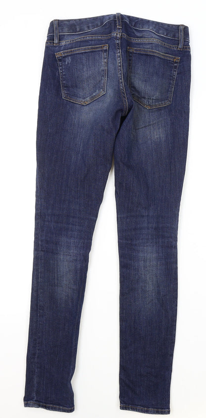 Gap Mens Blue Cotton Skinny Jeans Size 24 in L29 in Regular Zip