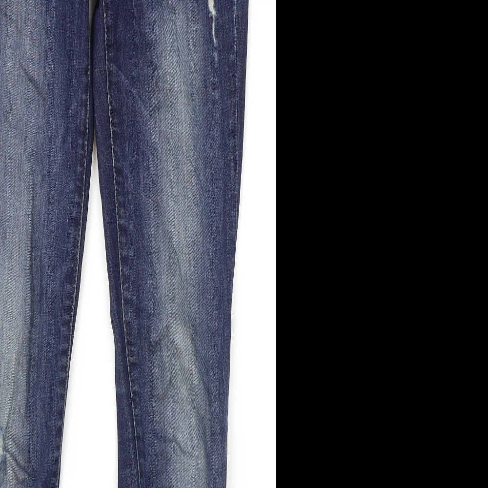 Gap Mens Blue Cotton Skinny Jeans Size 24 in L29 in Regular Zip