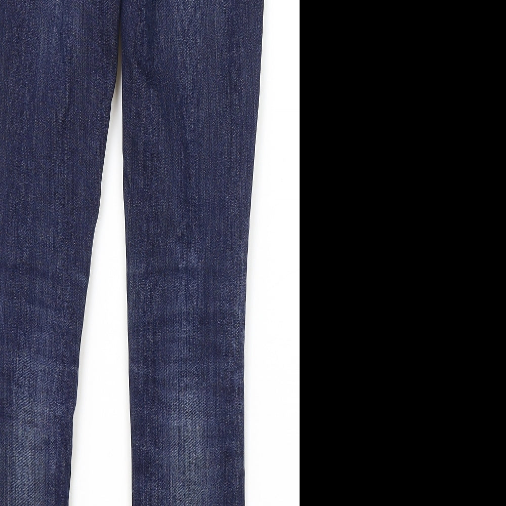 Gap Mens Blue Cotton Skinny Jeans Size 24 in L29 in Regular Zip