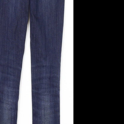 Gap Mens Blue Cotton Skinny Jeans Size 24 in L29 in Regular Zip