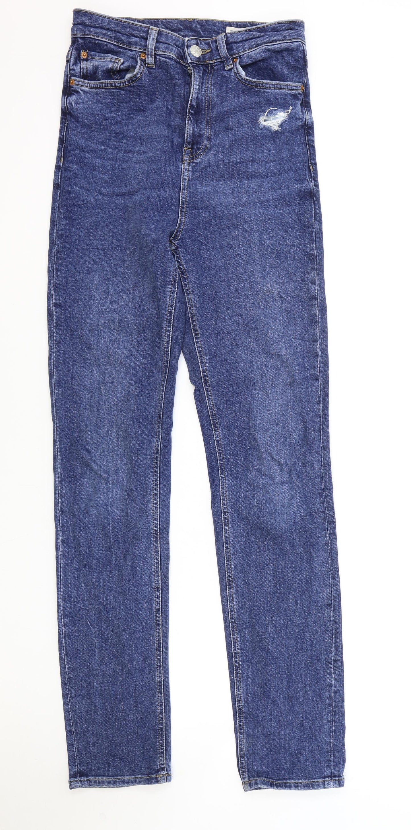 Womens UK Size 8 Marks and Spencer Regular Fit Skinny Blue Jeans