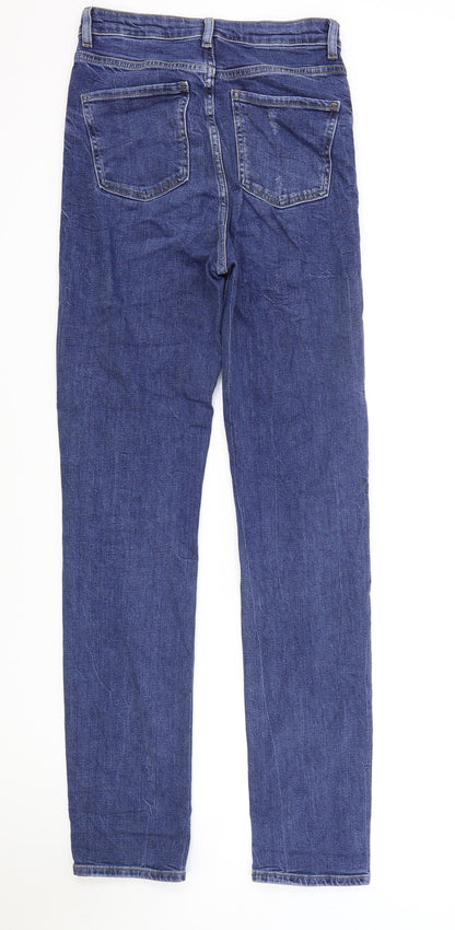 Womens UK Size 8 Marks and Spencer Regular Fit Skinny Blue Jeans