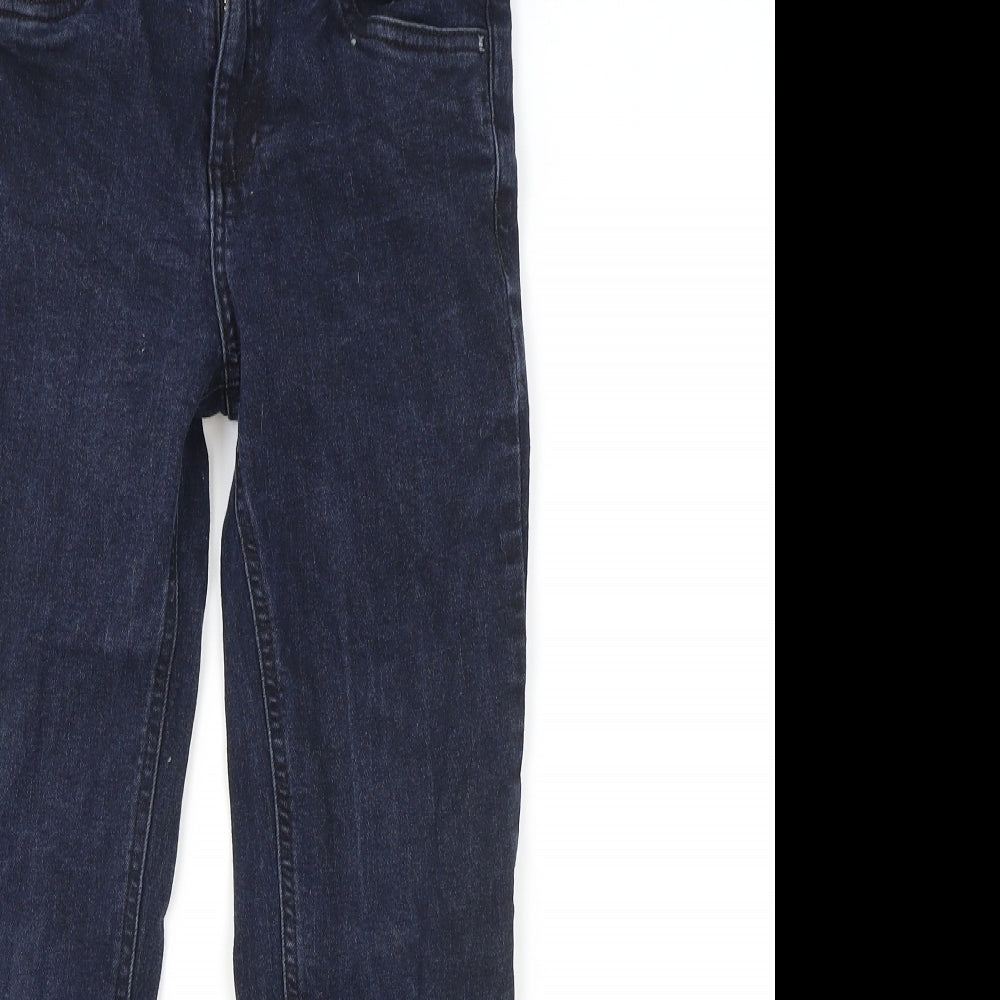 Very Girls Blue Cotton Skinny Jeans Size 9 Years Regular Zip