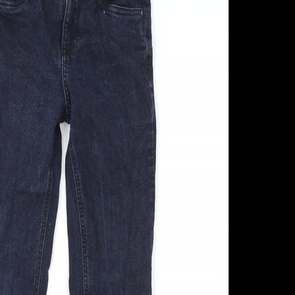 Very Girls Blue Cotton Skinny Jeans Size 9 Years Regular Zip