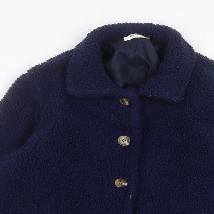 Damart Womens Blue Jacket Size 14 Button