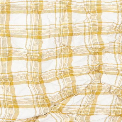 Womens UK Size 14 New Look Yellow Basic Button-Up