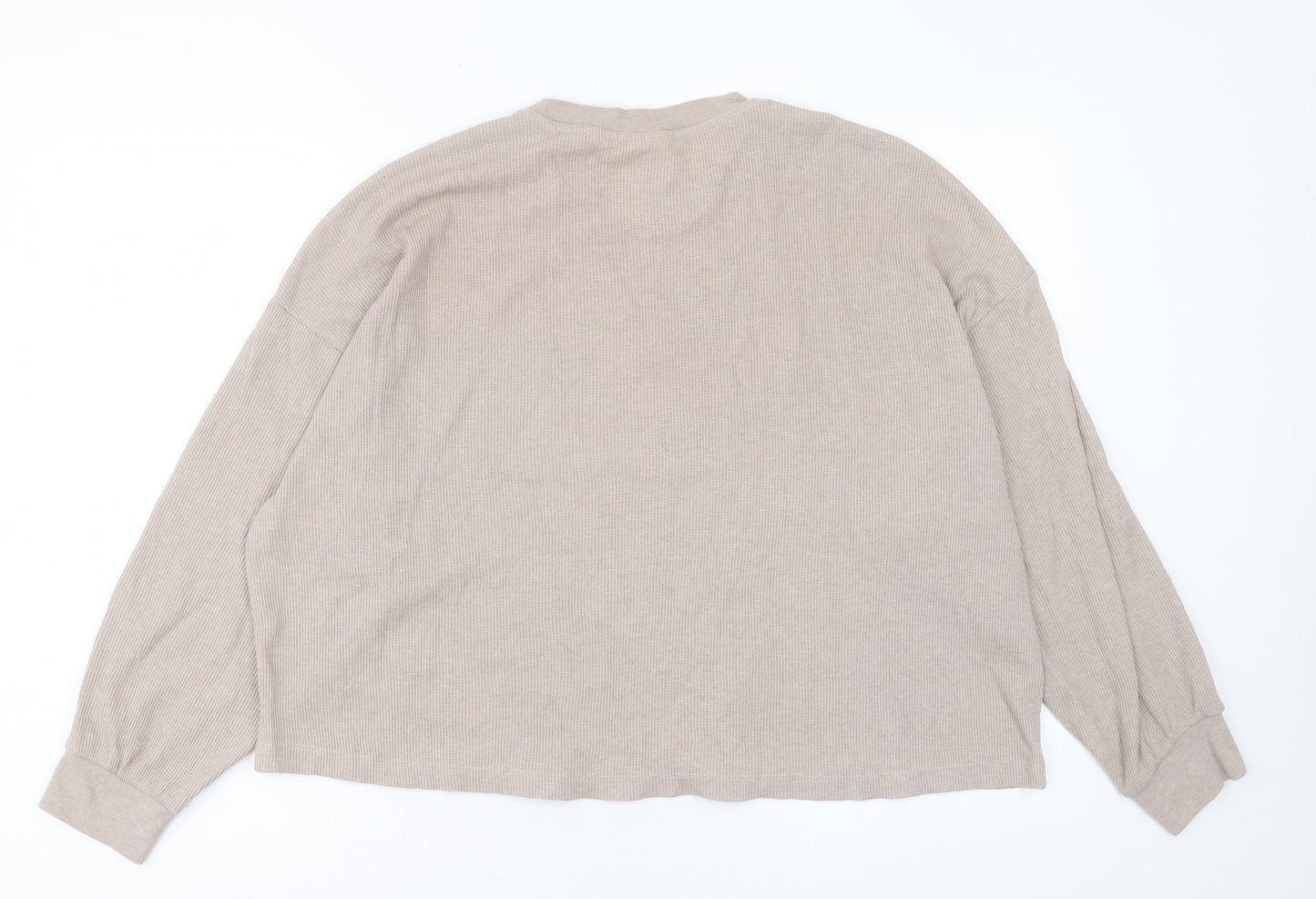 H&M Womens Pink Polyester Pullover Sweatshirt Size M Pullover