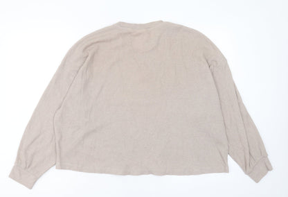 H&M Womens Pink Polyester Pullover Sweatshirt Size M Pullover