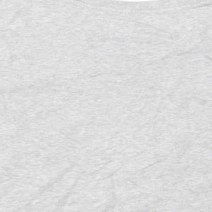 Womens UK Size 10 Atmosphere Grey Cropped T-Shirt