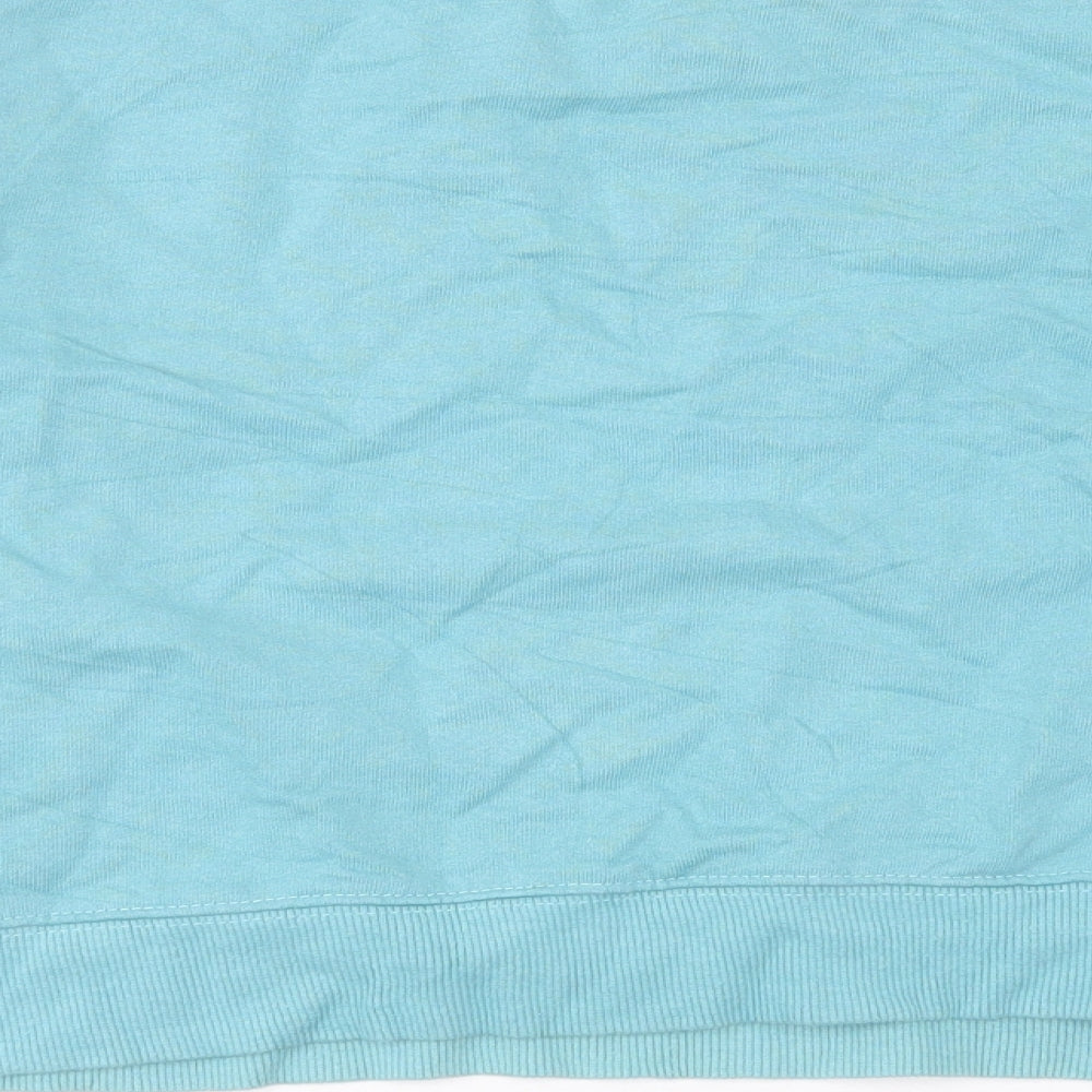 Womens UK Size L Pull&Bear Blue Pullover Sweatshirt
