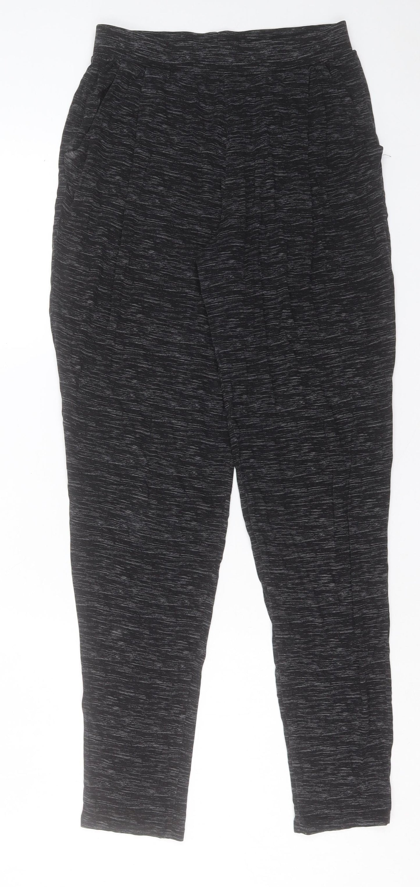 F&F Womens Grey Viscose Trousers Size 8 L28 in Regular
